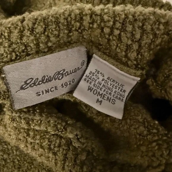 Eddie Bauer Forest Green Turtleneck Sweater - Picture 4 of 4